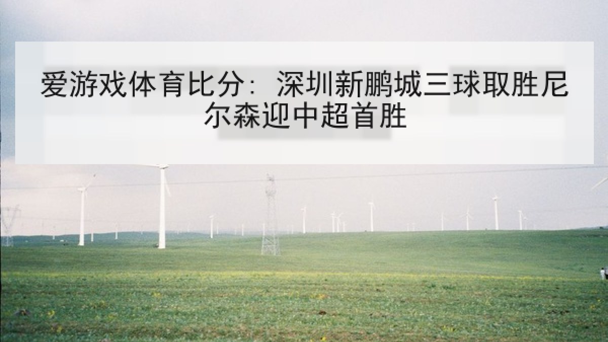 爱游戏体育比分: 深圳新鹏城三球取胜尼尔森迎中超首胜